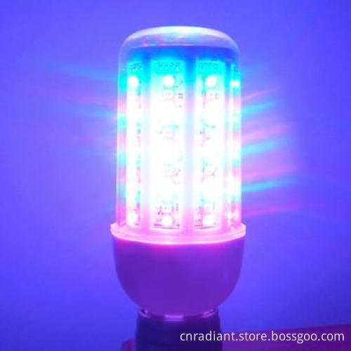 LED corn bulb 6w, color changing with remote control function